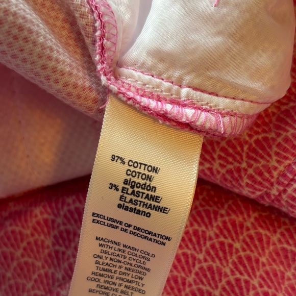 Rafaela Classic Weekend Pink Shell Print Bermuda Shorts – Size 16 - Picture 8 of 8